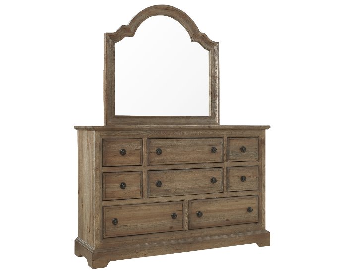 Wildfire Traditional Caramel Pine Mirror