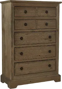 Wildfire Caramel Pine Chest of Drawers