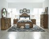 Caramel Pine 4 Piece Queen Bedroom Set - Wildfire