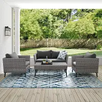 KO70200GY-CL 4 Piece Gray Patio Set - Richland