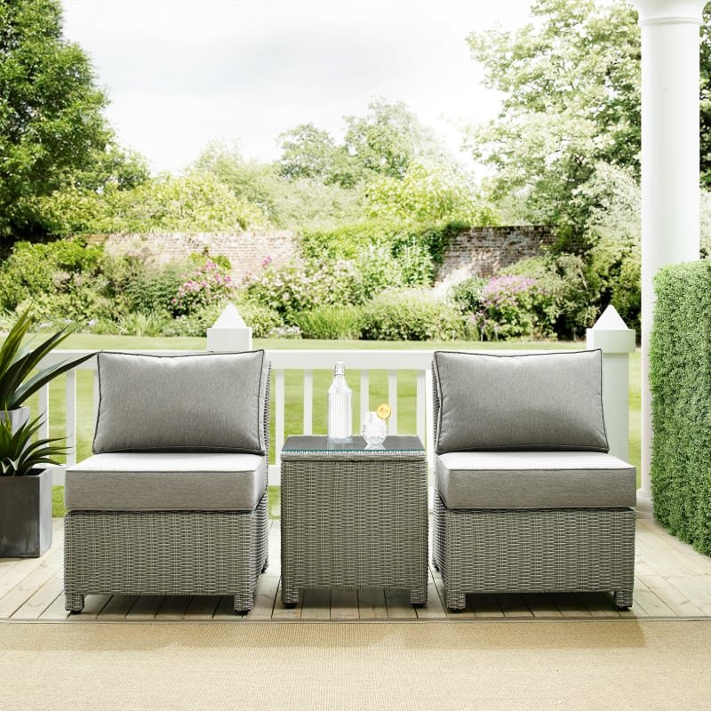 KO70174GY-GY 3 Piece Gray Patio Conversation Set - Bradenton-1