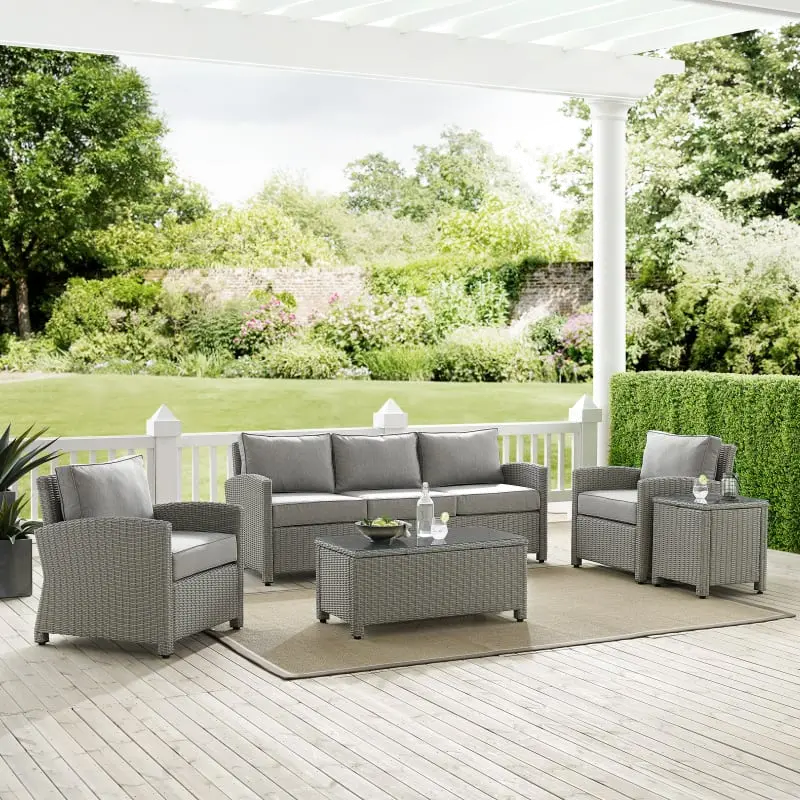 KO70051GY-GY Bradenton 5 Piece Gray Patio Set-2