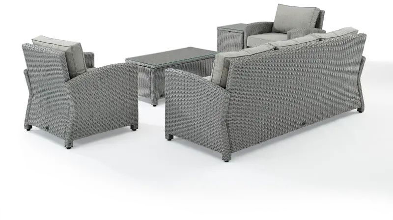 KO70051GY-GY Bradenton 5 Piece Gray Patio Set-4
