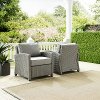 KO70026GY-GY 2 Piece Gray Patio Set - Bradenton