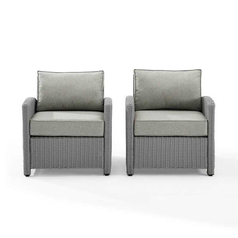 KO70026GY-GY Bradenton 2 Piece Gray Patio Set-2