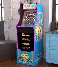 Arcade 1UP Ms. Pac-Man Arcade with Riser-5