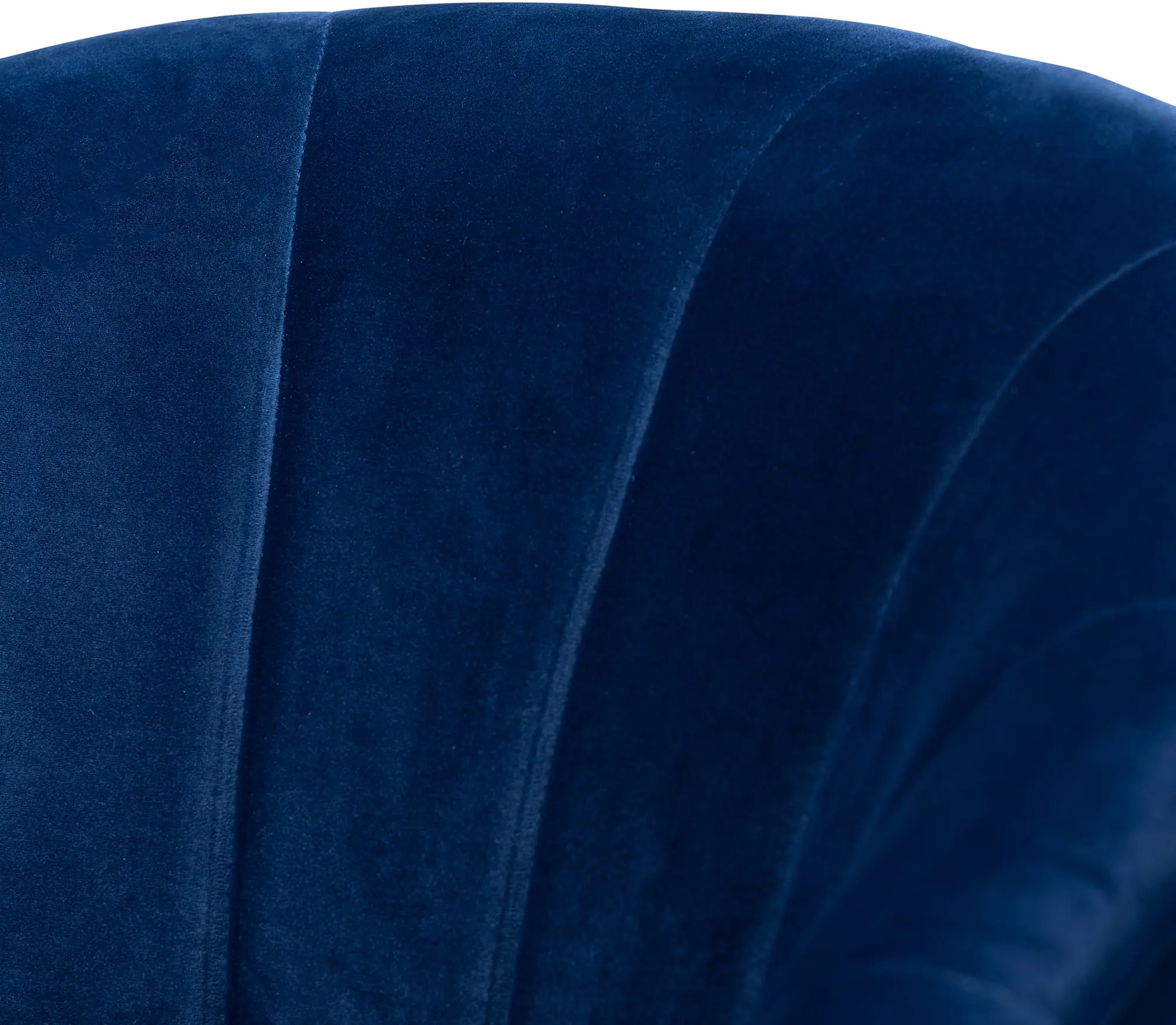 Glam Royal Blue Velvet Upholstered Swivel Chair with Brushed Gold-6