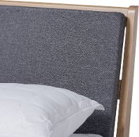 162-10305-RCW Modern Natural Oak and Gray King Platform Bed - Lenny-5