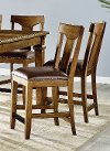 Clearance Brown Counter Height Stool - Carissa