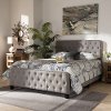 162-10322-RCW Contemporary Gray King Upholstered Bed - Honora