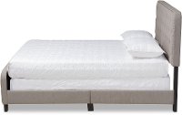 Contemporary Gray King Upholstered Bed - Honora-4