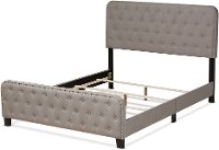 Contemporary Gray King Upholstered Bed - Honora-7