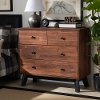 162-10426-RCW Modern Rustic Brown 4-Drawer Dresser -Rosannah