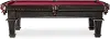 Clearance Dark Brown and Burgundy Pool Table - Talbot