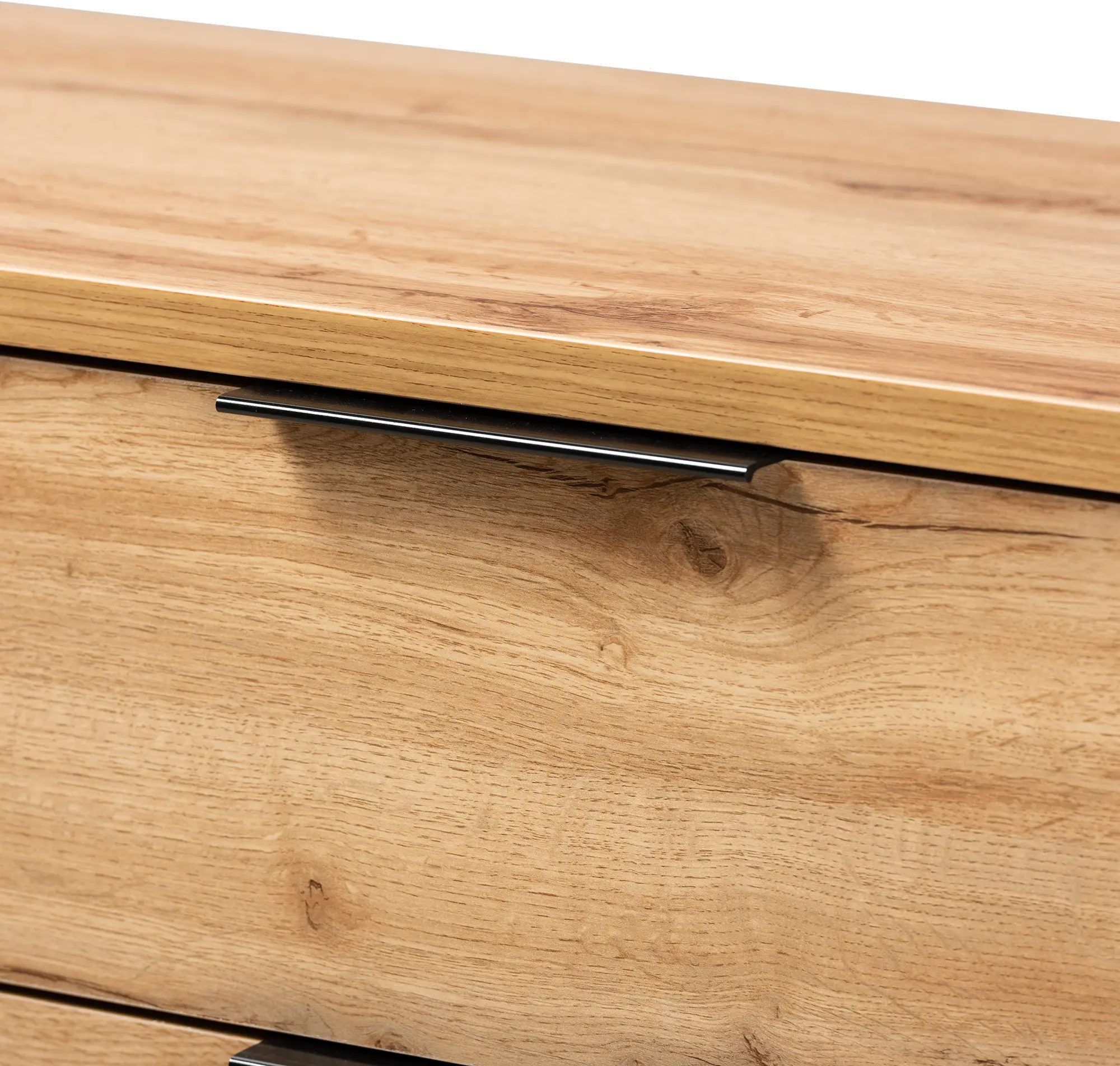 Industrial Modern Oak 4-Drawer Dresser - Candi-7