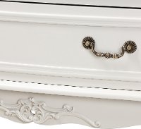 French Country White 3-Drawer Dresser - Bess-7