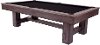 Contemporary Rustic Charcoal Wood Pool Table - Montana