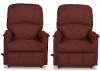 KIT Casual Garnet Burgundy 2 Piece Rocker Recliner Set - Mercury