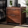 162-10430-RCW Modern Oak Brown Nightstand - Milly