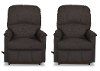 KIT Casual Mocha Brown 2 Piece Rocker Recliner Set - Mercury
