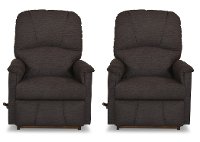KIT Casual Mocha Brown 2 Piece Rocker Recliner Set - Mercury