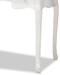 Traditional French Country White and Brown Finished Large 3-Drawer Wood Sofa Table - Delight-7