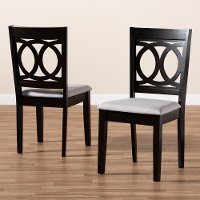 162-10524-RCW Contemporary Upholstered Dark Brown and Gray Dining Room Chair (Set of 2) - Delano-2