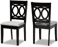 162-10524-RCW Contemporary Upholstered Dark Brown and Gray Dining Room Chair (Set of 2) - Delano-3