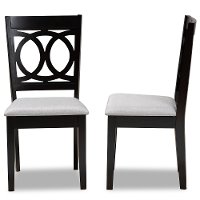 162-10524-RCW Contemporary Upholstered Dark Brown and Gray Dining Room Chair (Set of 2) - Delano-5