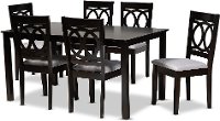 162-9400-10524-10519-RCW Contemporary Dark Brown 7 Piece Dining Room Set - Delano-3
