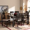 162-9399-10523-10519-RCW Contemporary 7 Piece Dining Room Set - Delano