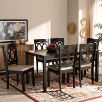 162-9399-10523-10519-RCW Contemporary 7 Piece Dining Room Set - Delano