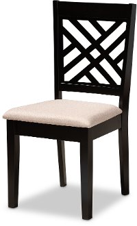 162-9401-10525-10519-RCW Contemporary Dark Brown and Sand 7 Piece Dining Room Set - Aubrie-4