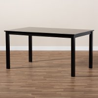 Contemporary Dark Brown Dining Room Table - Eveline-2