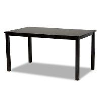 Contemporary Dark Brown Dining Room Table - Eveline-3