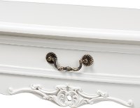 162-10262-RCW Traditional French White 1-Drawer Wood Sofa Table - Bess-6