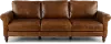 Dallas Brown Leather Sofa