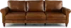Dallas Brown Leather Sofa
