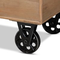 Rustic Farmhouse Beige and Distressed Wood 2 Piece Storage Ottoman Set - Melvin-7