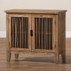 162-10556-RCW Rustic Medium Oak 2 Door Accent Cabinet - Tammi