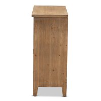 Rustic Medium Oak 2 Door and 2 Drawer Accent Cabinet - Tammi-4