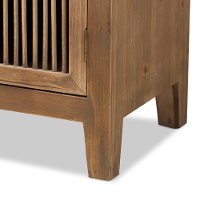 Rustic Medium Oak 2 Door and 2 Drawer Accent Cabinet - Tammi-6
