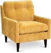 Modern Butterscotch Gold Upholstered Accent Chair - Trevin