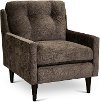 Modern Java Brown Upholstered Accent Chair - Trevin