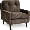Modern Java Brown Upholstered Accent Chair - Trevin