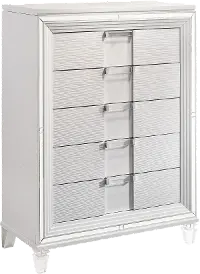 Posh White Chest of Drawers