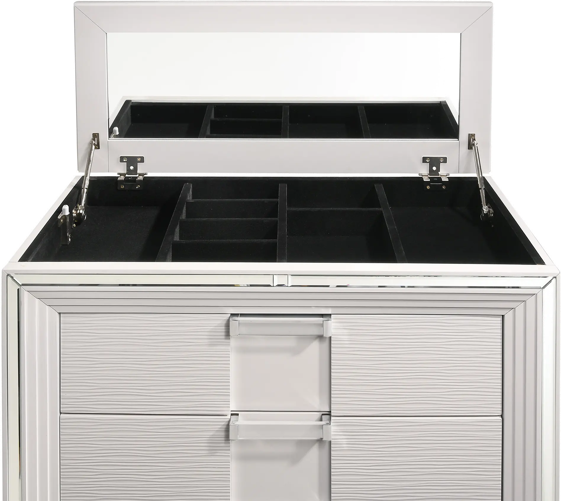 Posh White Chest of Drawers-5
