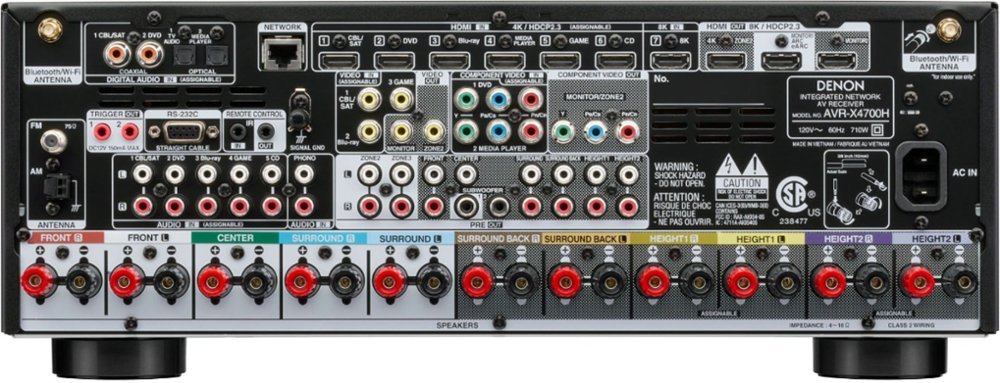 DENON AVR-X4700H Denon AVR-X4700H 8K Ultra HD 9.2 Channel AV Receiver-3
