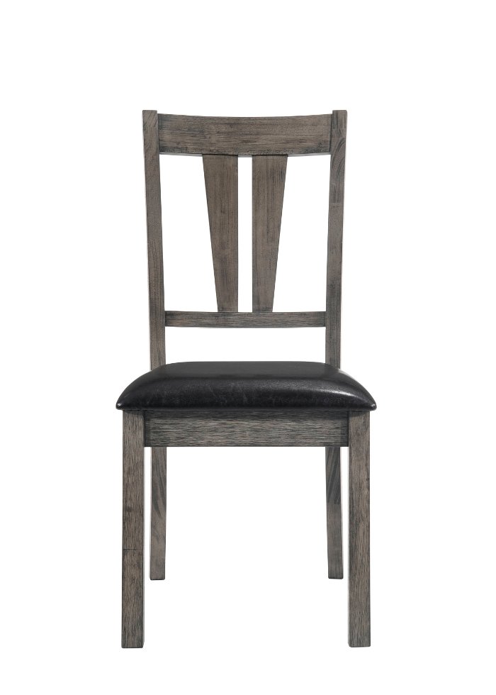 Rustic Gray Upholstered Dining Room Chair - Nash