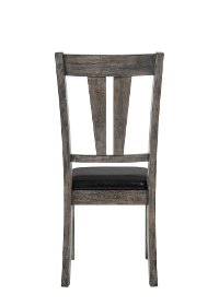 Rustic Gray Upholstered Dining Room Chair - Nash-2